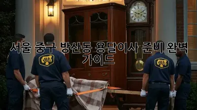 서울 중구 방산동 용달이사 준비 완벽 가이드
